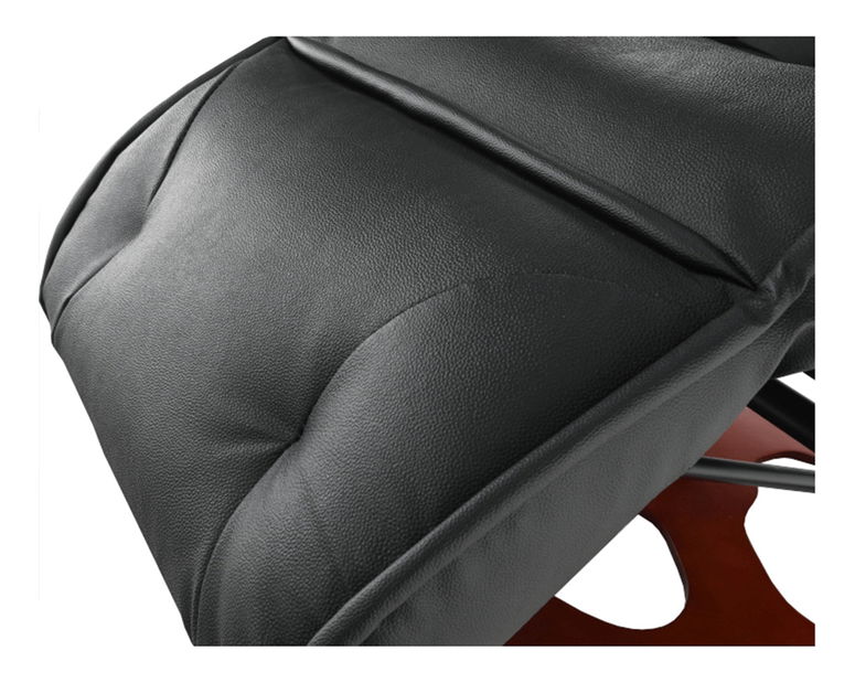 Masážní křeslo Ardos (ekokůže černá + třešeň) 