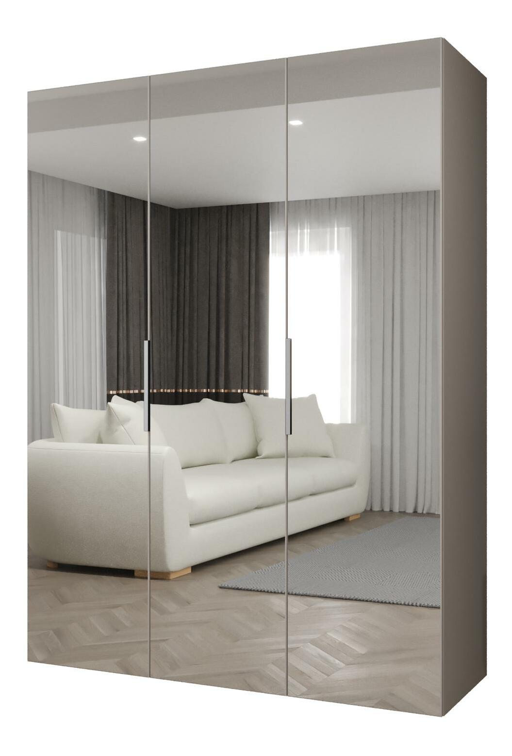 Šatní skříň 150 cm Mirabella 3 (kašmír + kašmír)