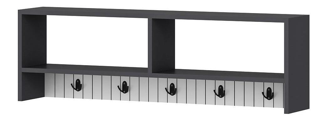 Věšákový panel Vabite 3 (antracit + bílá)