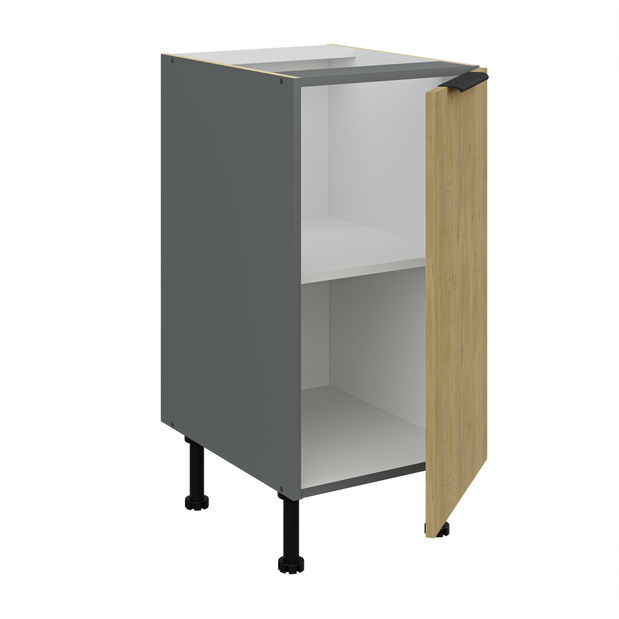 Dolní kuchyňská skříňka Carminia 40 D 1F BB (dub cremona + antracit)