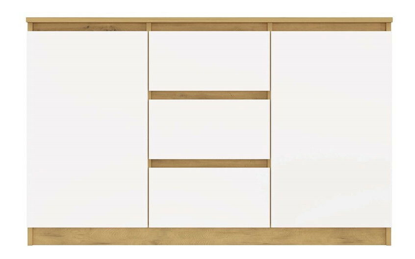 Komoda Musecalo 11 (dub artisan + bílá)