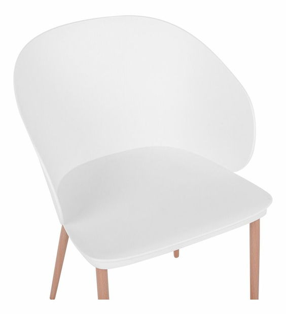 Set 2 ks. jídelních židlí BALAK (bílá)