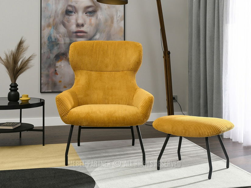 Křeslo Condor (med + černá)