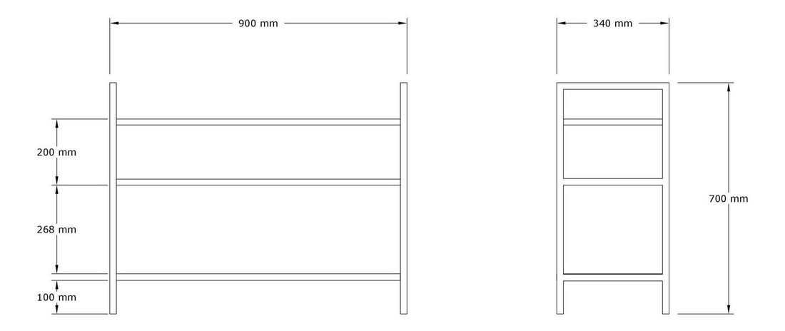 Botník (skříňka na boty) Tosina 3 (antracit)