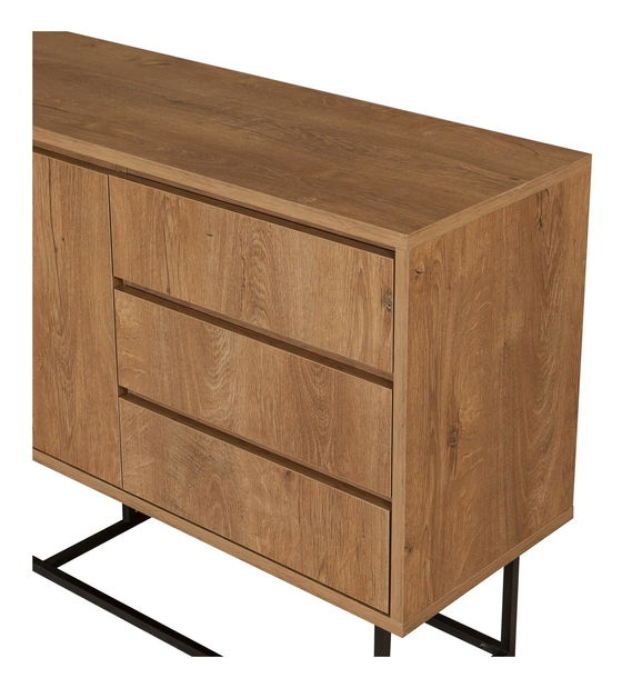 Souprava nábytku do obývacího pokoje Laxi 20 (ořech + černá)