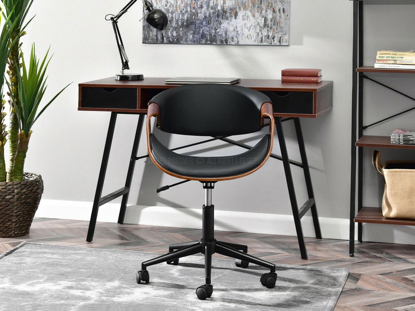 Židle Rapido (ořech tmavý + černá)