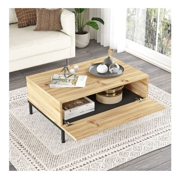 Souprava nábytku do obývacího pokoje Levoretta 36 (dub + černá)