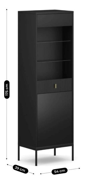 Vitrína Militaba (černá)