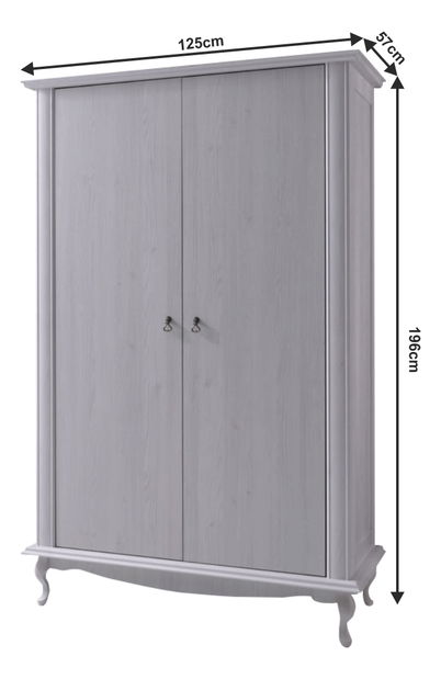 Šatní skříň Valiara DA1 (bílá)