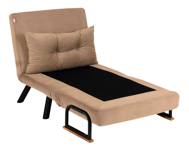 Rozkládací křeslo Sandy (světlohnědá)