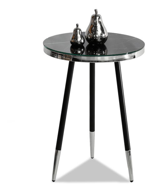 Konferenční stolek Cheops S (černá + chromová)