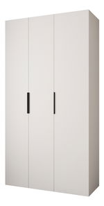 Šatní skříň 130 cm Carmela 40-4 (bílá + černá)