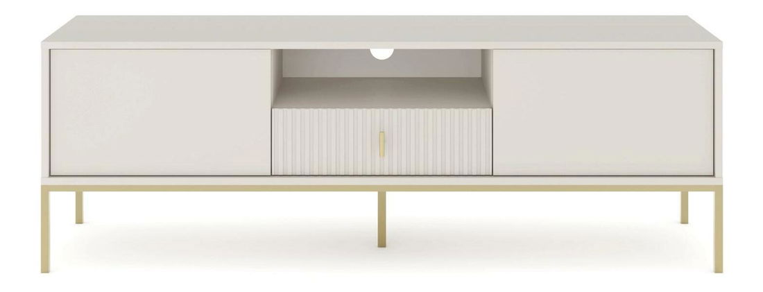 TV skříňka Militaba (kašmír + zlatá)