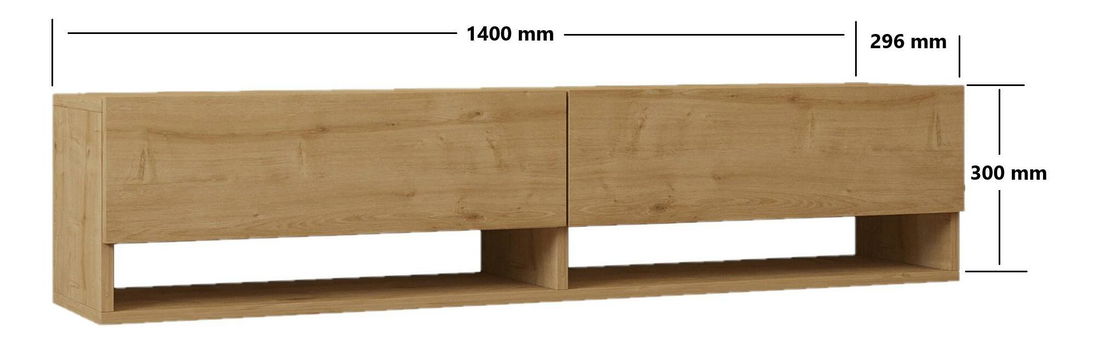 TV stolek/skříňka Sotata (dub safírový)