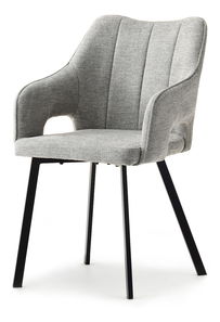 Židle Carl (šedá + zlatá)