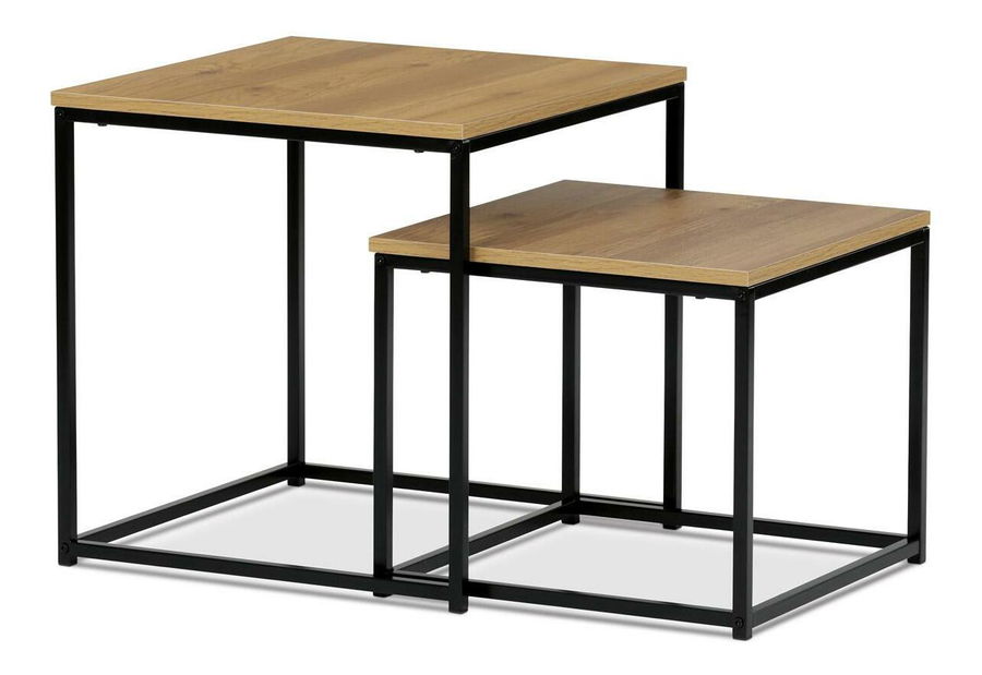 Set 2 příručních stolků Algarabias (dub divoký)