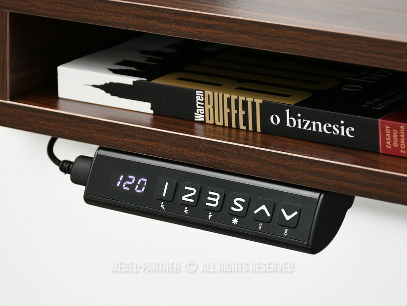 PC stolek Osto 120 (ořech + černá)