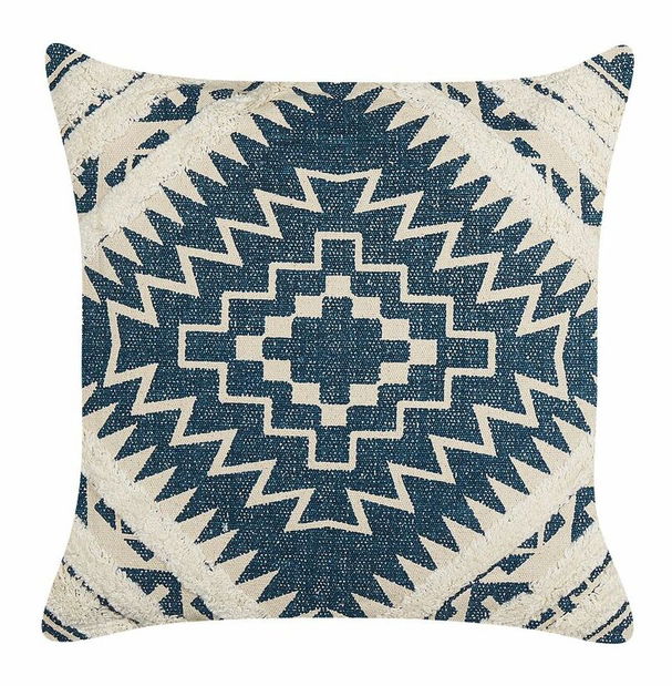 Sada 2 ozdobných polštářů 50 x 50 cm Saft (modrá)