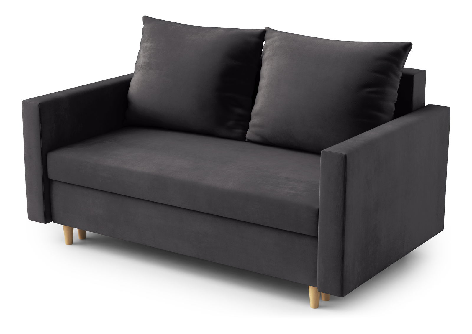 Pohovka dvousedačka Louis (tmavě šedá)