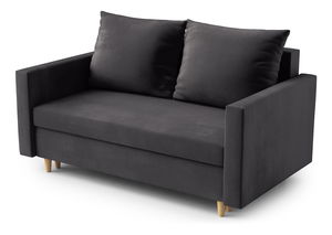 Pohovka dvousedačka Louis (tmavě šedá)