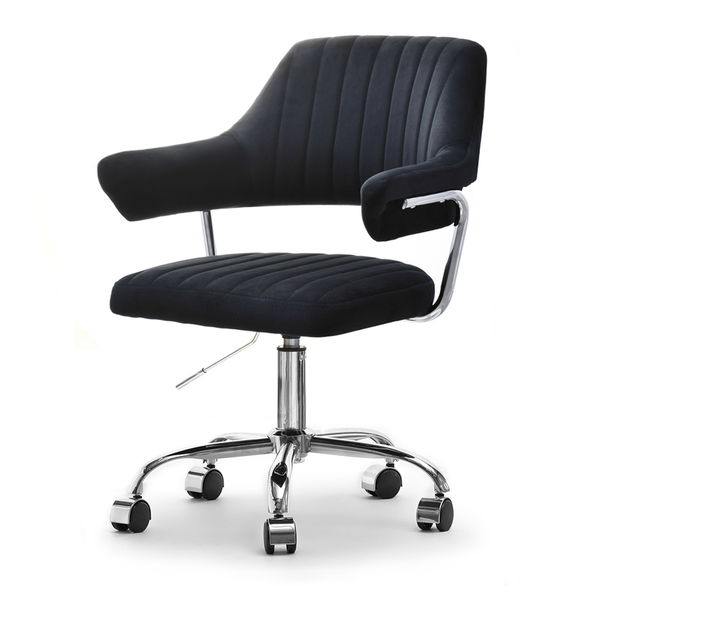 Židle Merylyn (černá + chromová)