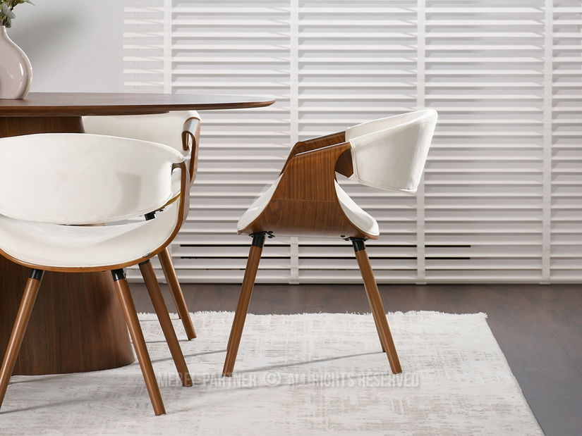 Židle Bjorn K (bílá + ořech) *bazar