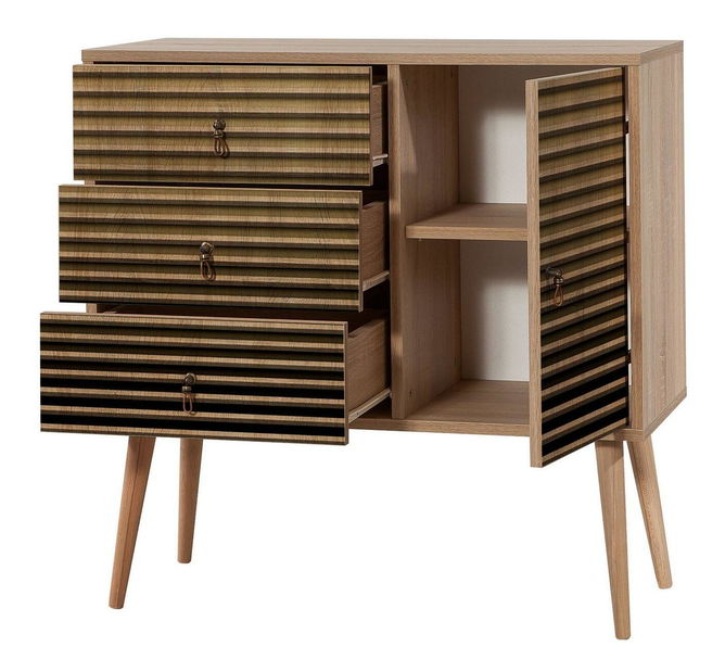 Komoda Valentina 220 (dub sonoma)