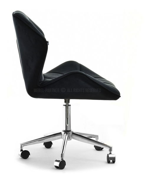 Křeslo Velma M (černá + chromová)