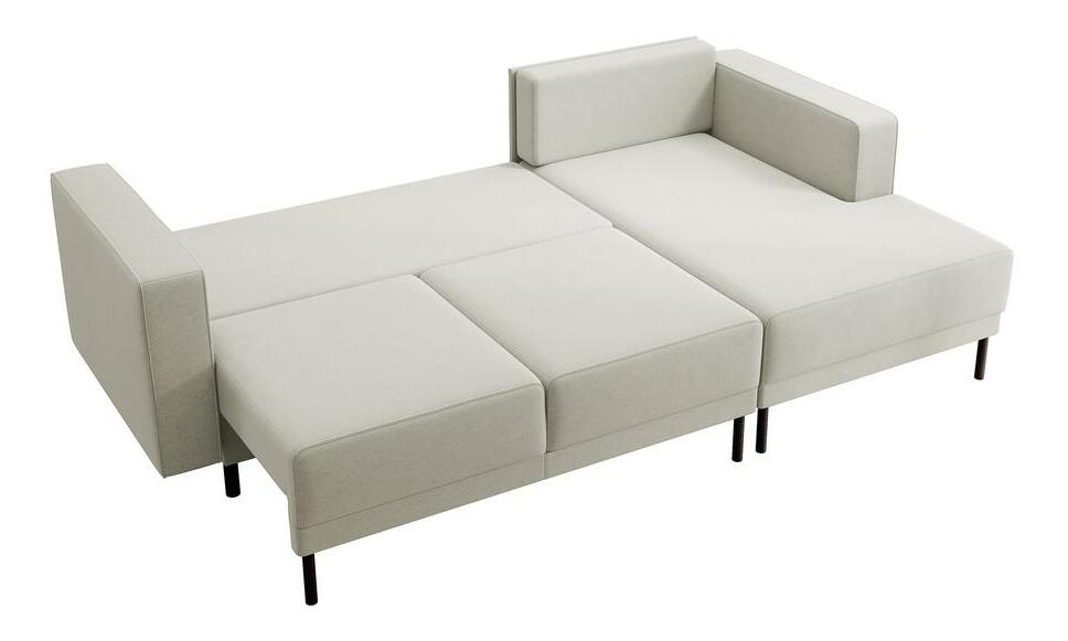 Rohová sedací souprava Rodriguez mini (P) (béžová + černá)