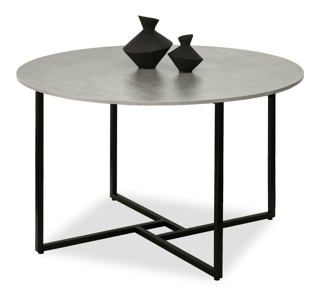 Jídelní stůl Bird (beton + černá)