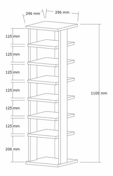 Botník (skříňka na boty) Ayaj (dub safírový)