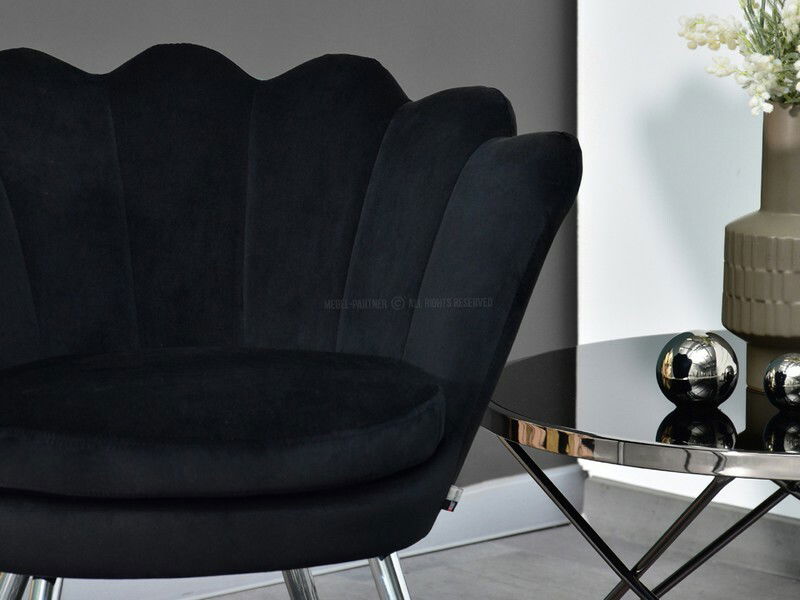 Křeslo Lasair (černá + zlatá)