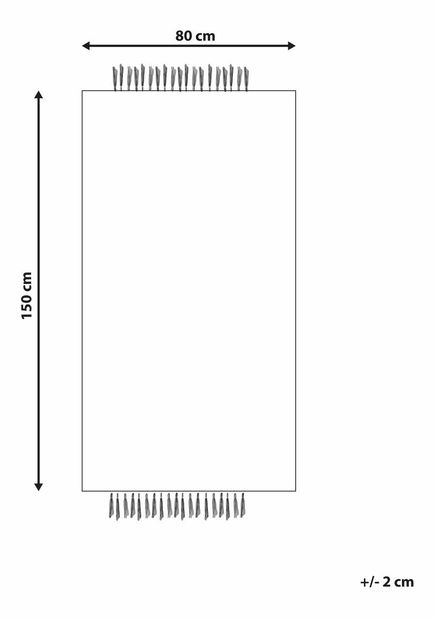 Koberec 80 x 150 cm Tatli (šedá)