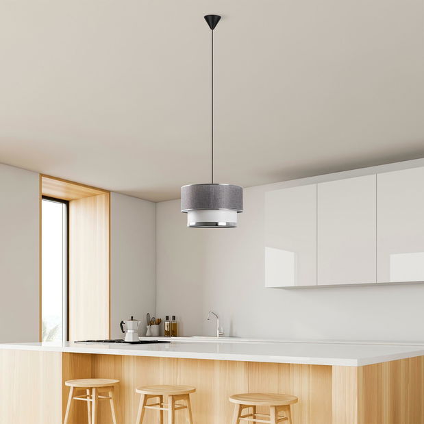 Stropní svítidlo Mesagrande 2 (šedá + stříbrná)