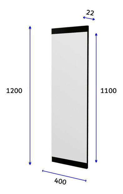 Zrcadlo Azuz (černá)