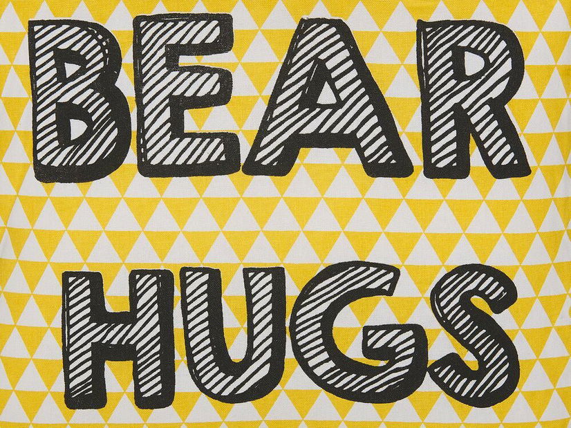 Sada 2 ozdobných polštářů 40 x 40 cm Radzy (žlutá)