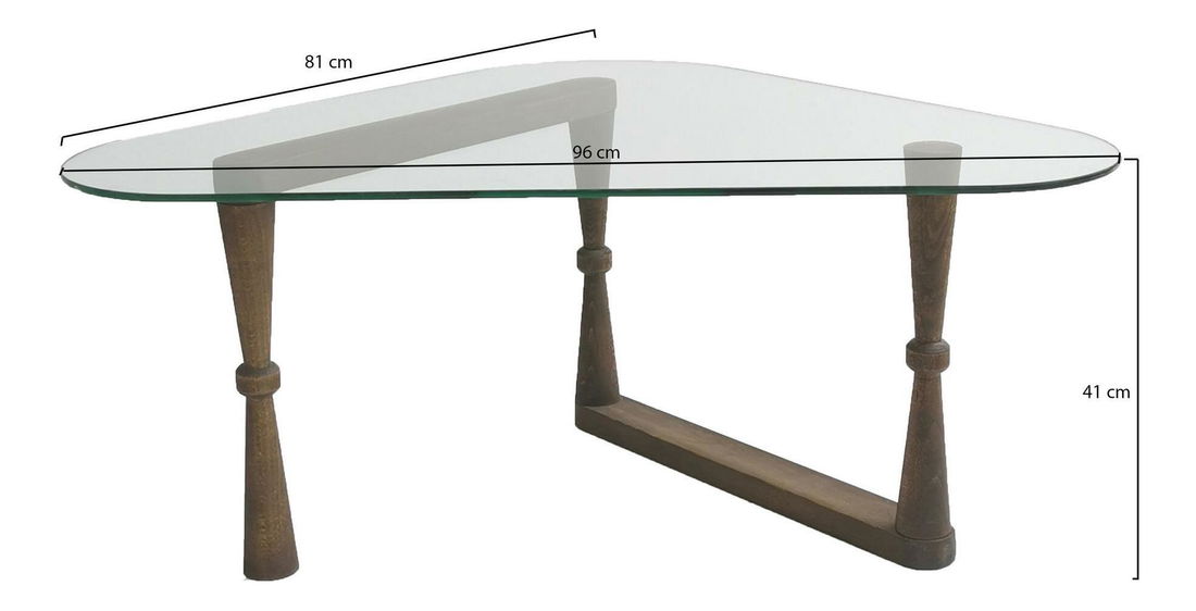 Konferenční stolek Camelie 3 (ořech)