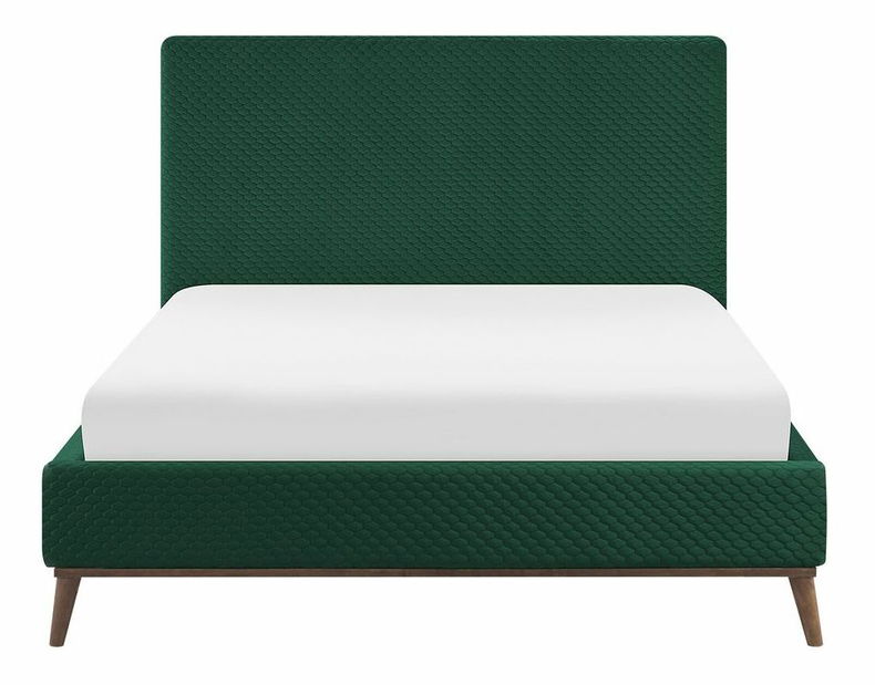 Manželská postel 140 cm BARON (s roštem) (zelená)