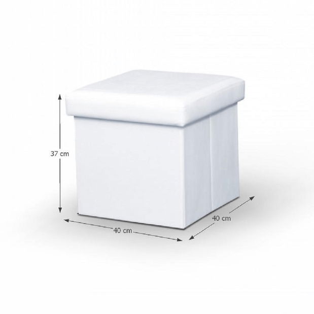 Taburet Tela (bílá)