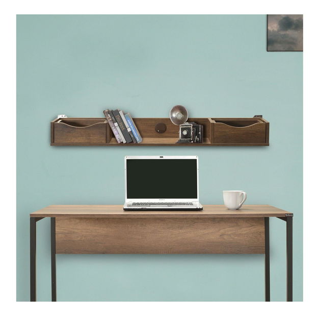 Nástěnná police Cordelia (ořech)