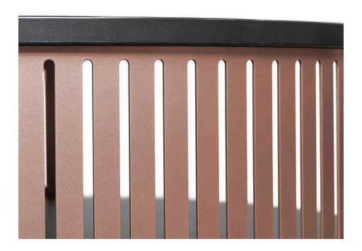 Konferenční stolek Mozimo Ember (měděná + bílý akryl) *bazar