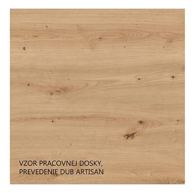Skříňka Lesana 60 LO-210 2F (dub artisan + bílá)