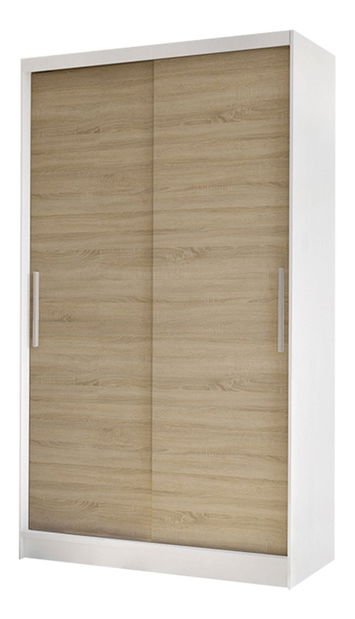 Šatní skříň Keira I (černá + dub artisan)