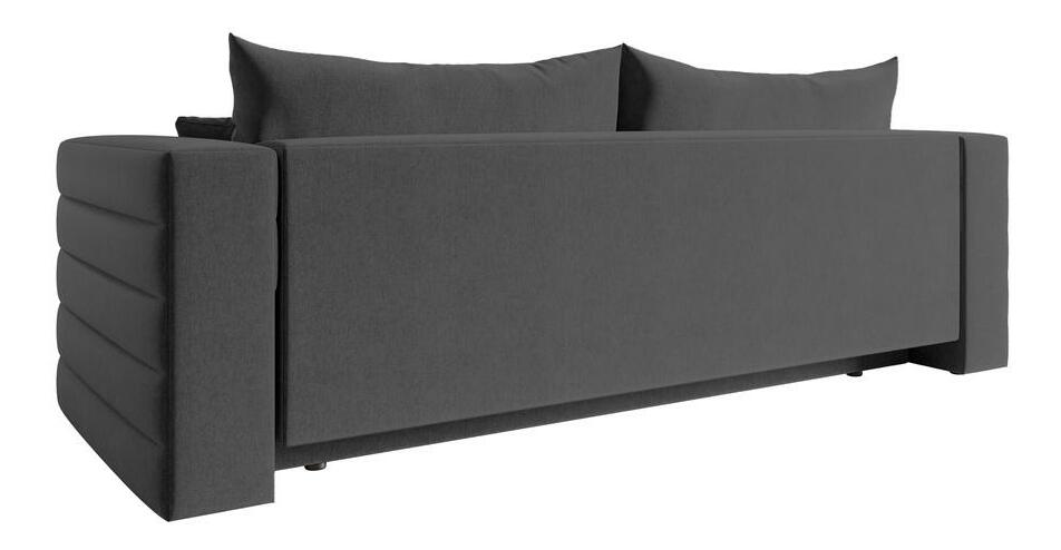 Pohovka trojsedačka Liluetta (šedá + černá)