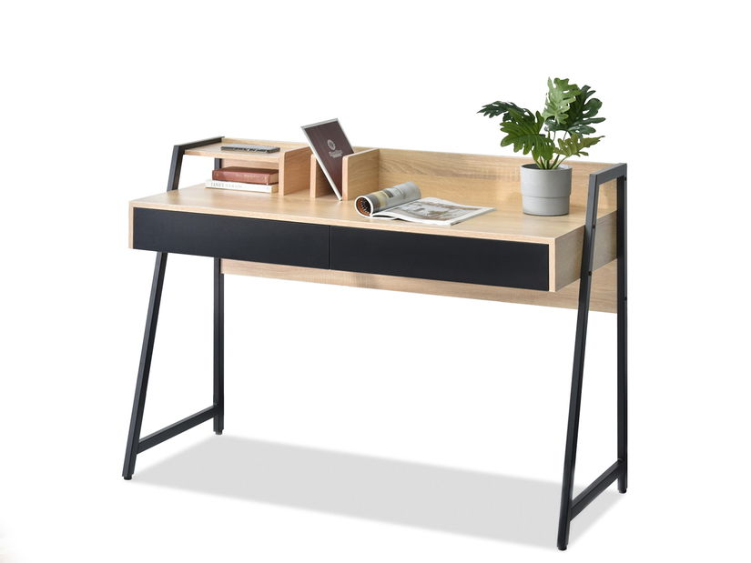 PC stolek Richiel (dub + černá)