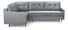 Rohová sedací souprava Aliran (sivá) (L)