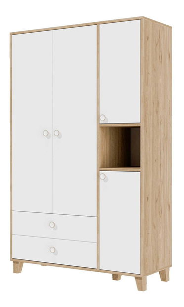 Šatní skříň Lizin 36 (dub bílý)