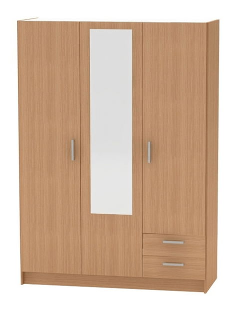 Šatní skříň Breanna BE03 (buk)