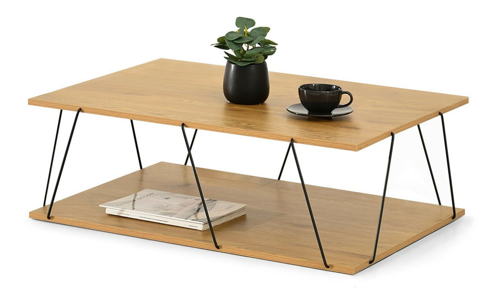 Konferenční stolek Haika (dub + černá)