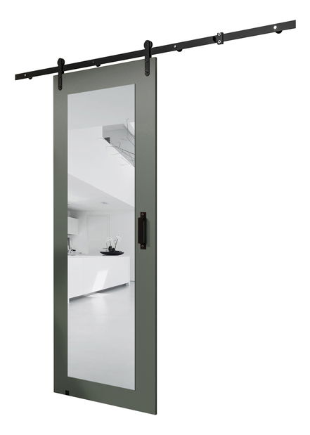 Posuvné dveře 90 cm Lorriane II (tmavě zelená)